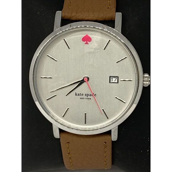 Kate Spade 0008 Women's Brown Leather Analog Dial Quartz Genuine Watch XX588 - Picture 2 of 12